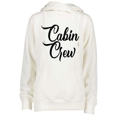 Cabin Crew Womens Funnel Neck Pullover Hood