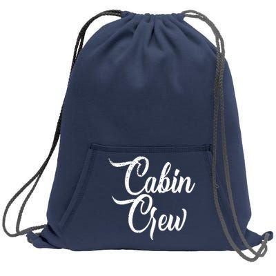 Cabin Crew Sweatshirt Cinch Pack Bag