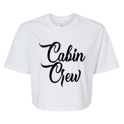 Cabin Crew Bella+Canvas Jersey Crop Tee