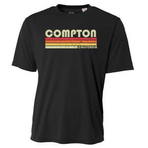 Compton Ca California Funny City Home Roots Gift Retro 80s Cooling Performance Crew T-Shirt