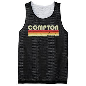 Compton Ca California Funny City Home Roots Gift Retro 80s Mesh Reversible Basketball Jersey Tank