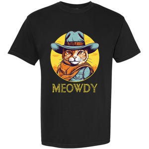 Cat Cowboy Cowgirl Women Halloween Meow Howdy Garment-Dyed Heavyweight T-Shirt