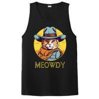 Cat Cowboy Cowgirl Women Halloween Meow Howdy PosiCharge Competitor Tank