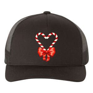 Christmas Candy Cane Heart For Children Yupoong Adult 5-Panel Trucker Hat