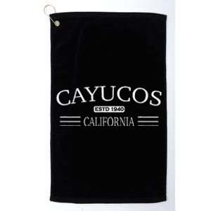 Cayucos California Platinum Collection Golf Towel