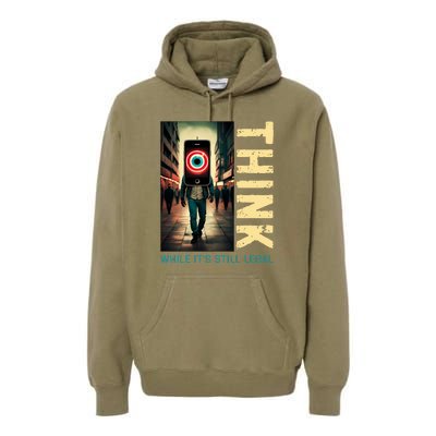 Conservative Cancel Culture Think While Its Still Legal Premium Hoodie