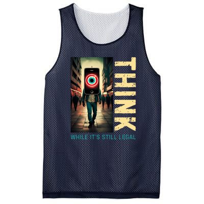 Conservative Cancel Culture Think While Its Still Legal Mesh Reversible Basketball Jersey Tank