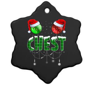 Chest Christmas Ceramic Star Ornament