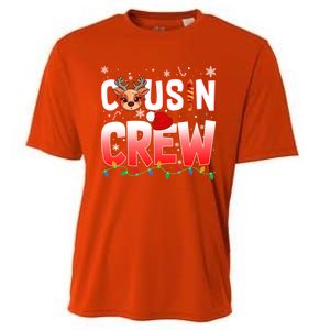 Cousin Crew Christmas Reindeer Santa Hat Xmas Funny Holiday Funny Gift Cooling Performance Crew T-Shirt