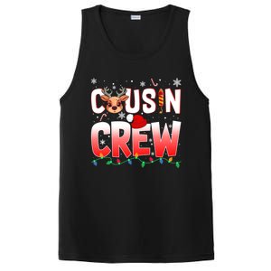 Cousin Crew Christmas Reindeer Santa Hat Xmas Funny Holiday Funny Gift PosiCharge Competitor Tank