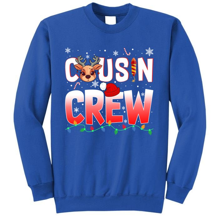 Cousin Crew Christmas Reindeer Santa Hat Xmas Funny Holiday Funny Gift Sweatshirt