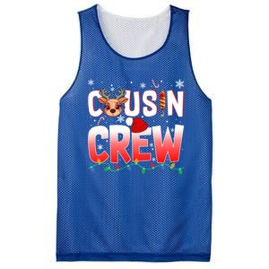 Cousin Crew Christmas Reindeer Santa Hat Xmas Funny Holiday Funny Gift Mesh Reversible Basketball Jersey Tank