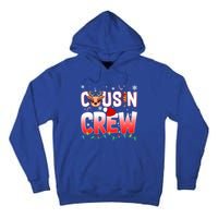 Cousin Crew Christmas Reindeer Santa Hat Xmas Funny Holiday Funny Gift Tall Hoodie