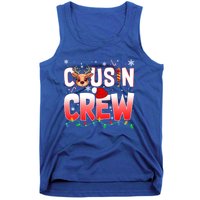 Cousin Crew Christmas Reindeer Santa Hat Xmas Funny Holiday Funny Gift Tank Top