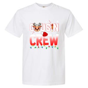 Cousin Crew Christmas Reindeer Santa Hat Xmas Funny Holiday Funny Gift Garment-Dyed Heavyweight T-Shirt