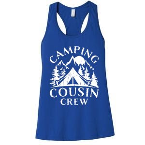 Camping Cousins Crew Family Reunion Road Trip Matching Gift Women's Racerback Tank