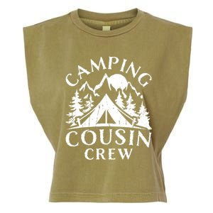 Camping Cousins Crew Family Reunion Road Trip Matching Gift Garment-Dyed Women's Muscle Tee