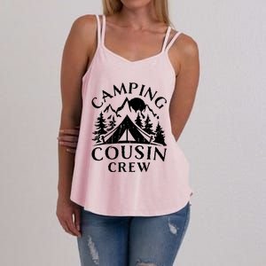 Camping Cousins Crew Family Reunion Road Trip Matching Gift Women's Strappy Tank