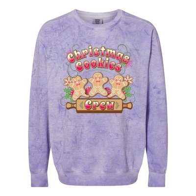 Christmas Cookies Crew Baking Season Funny Gift Colorblast Crewneck Sweatshirt