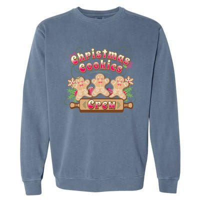 Christmas Cookies Crew Baking Season Funny Gift Garment-Dyed Sweatshirt