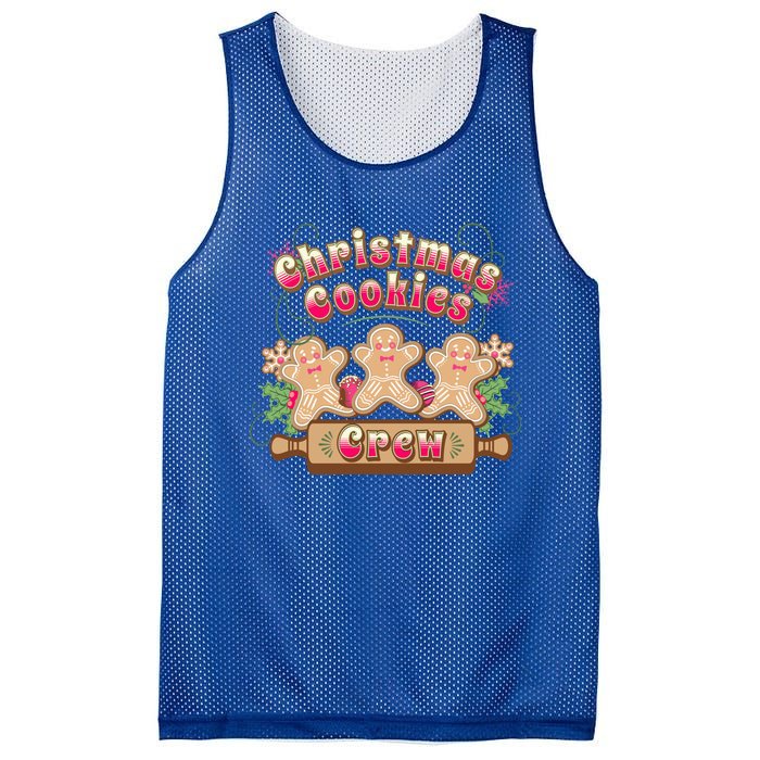 Christmas Cookies Crew Baking Season Funny Gift Mesh Reversible Basketball Jersey Tank