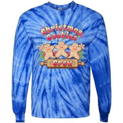 Christmas Cookies Crew Baking Season Funny Gift Tie-Dye Long Sleeve Shirt