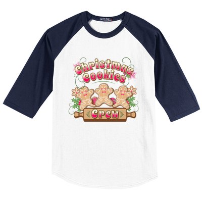 Christmas Cookies Crew Baking Season Funny Gift Baseball Sleeve Shirt