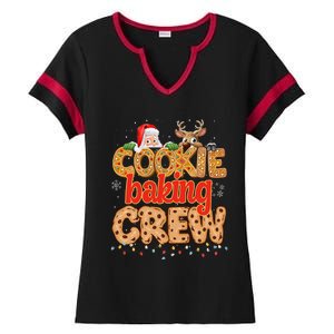 Christmas Cookie Crew Baking Pajamas Baking Family Funny Ladies Halftime Notch Neck Tee