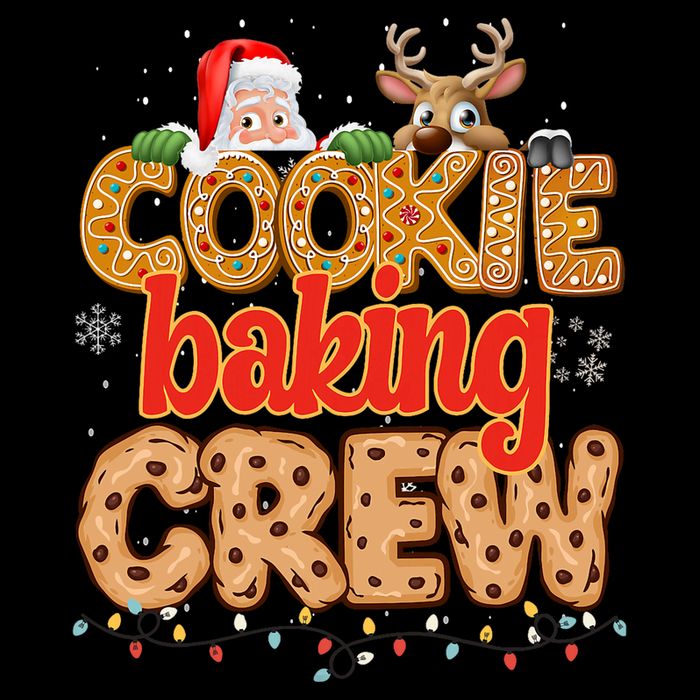 Christmas Cookie Crew Baking Pajamas Baking Family Funny 7-Panel Snapback Hat