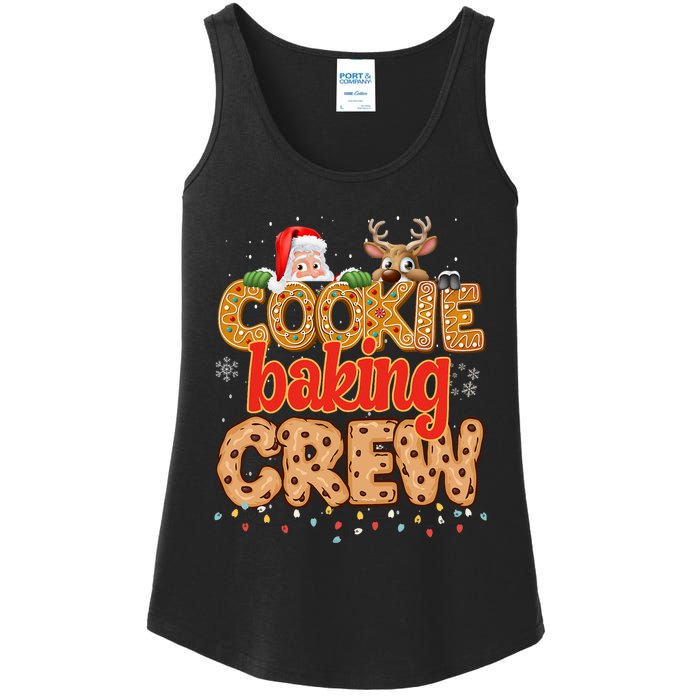 Christmas Cookie Crew Baking Pajamas Baking Family Funny Ladies Essential Tank