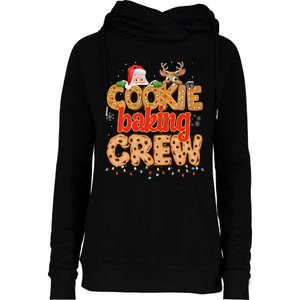 Christmas Cookie Crew Baking Pajamas Baking Family Funny Womens Funnel Neck Pullover Hood