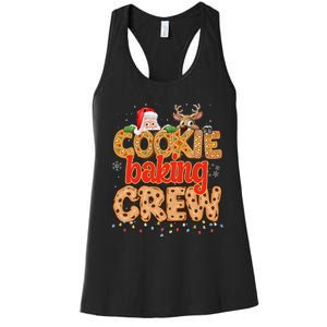 Christmas Cookie Crew Baking Pajamas Baking Family Funny Women's Racerback Tank