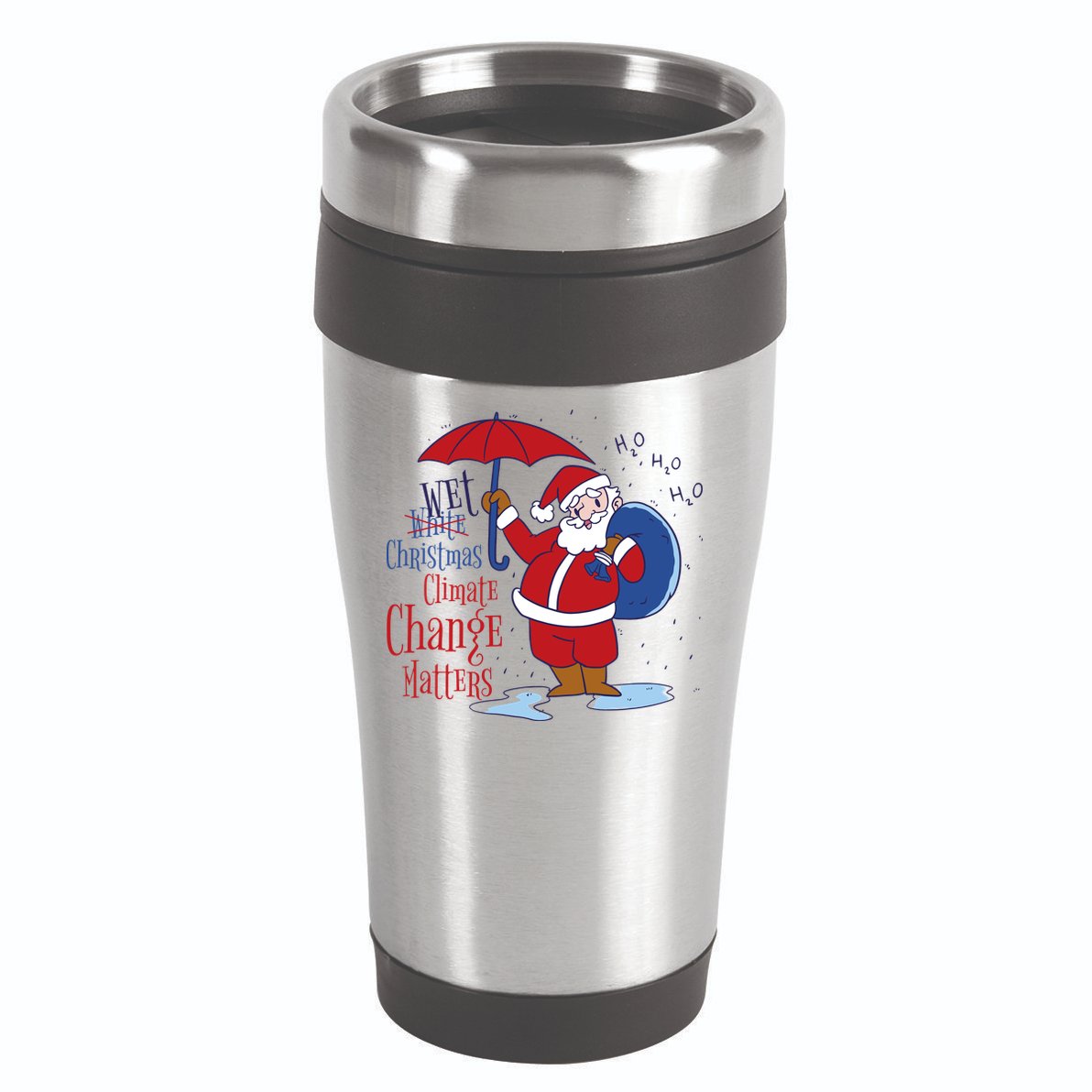 Climate Change Christmas 16oz Travel Tumbler