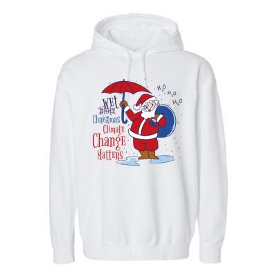 Climate Change Christmas Garment-Dyed Fleece Hoodie