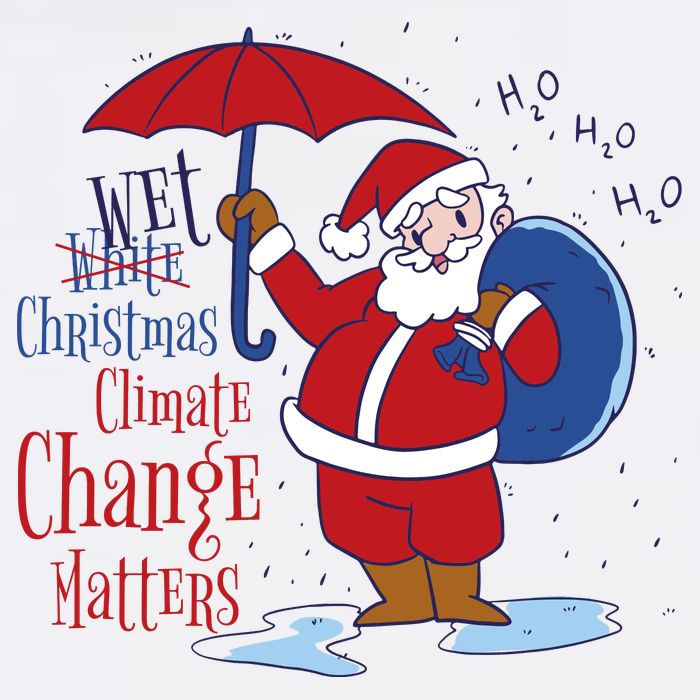 Climate Change Christmas Garment-Dyed Heavyweight T-Shirt