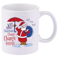 Climate Change Christmas 11oz C Handle Ceramic Mug