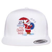 Climate Change Christmas Flat Bill Trucker Hat