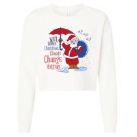 Climate Change Christmas Cropped Pullover Crew