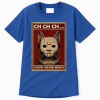 Ch Ch Ch Meow Meow Scary Halloween Cat Horror Slasher Movie Tall T-Shirt