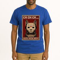 Ch Ch Ch Meow Meow Scary Halloween Cat Horror Slasher Movie Tall T-Shirt