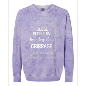 Cribbage Champion Cribbage Board Game Funny Cribbage Colorblast Crewneck Sweatshirt