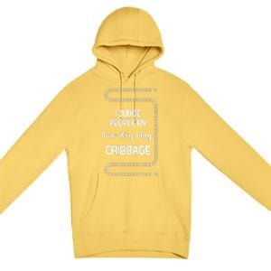 Cribbage Champion Cribbage Board Game Funny Cribbage Premium Pullover Hoodie