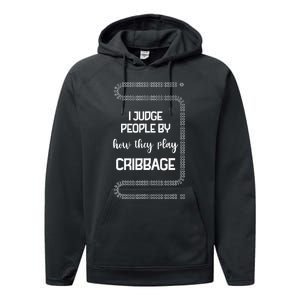 Cribbage Champion Cribbage Board Game Funny Cribbage Performance Fleece Hoodie