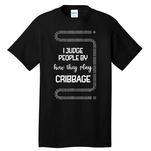 Cribbage Champion Cribbage Board Game Funny Cribbage Tall T-Shirt