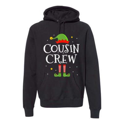 Christmas cousin crew with elf costume for family xmas Premium Hoodie