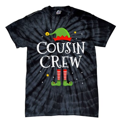 Christmas cousin crew with elf costume for family xmas Tie-Dye T-Shirt