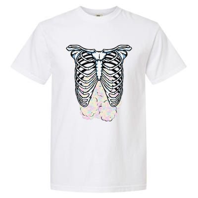 Cotton Cute Candy Rib Cage Easy Lazy Last Minute Party Garment-Dyed Heavyweight T-Shirt