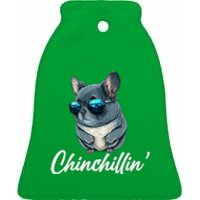 Chinchilla Chinchillin Chinchilla Lovers Funny Ceramic Bell Ornament