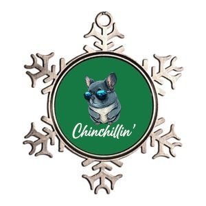 Chinchilla Chinchillin Chinchilla Lovers Funny Metallic Star Ornament