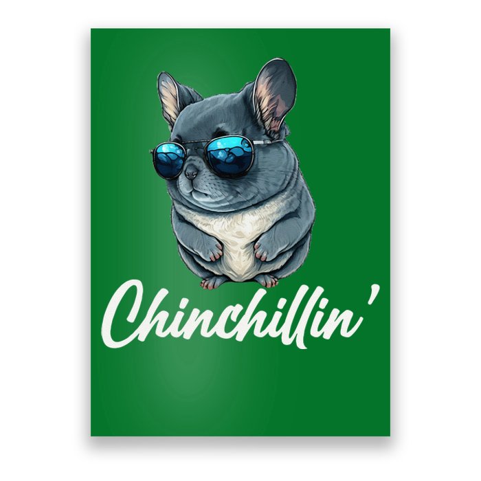 Chinchilla Chinchillin Chinchilla Lovers Funny Poster